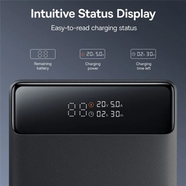 Baseus Powerbank 100W 20000mAh Display BLADE H1 Lite Black - Image 7