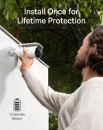 Baseus Security S1 Pro Outdoor Self Rotating Solar 3K 2-Cam Kit White - Image 4