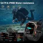 Kospet TANK M3 ULTRA Rugged Smartwatch GPS Silicone Black - Image 7