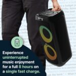 Majority P300 Portable Karaoke Speaker 300W Bluetooth USB FM Wired Mic - Image 10