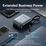 Vention Powerbank 10000mAh 35W Mini Size Built-in USBC Black FHEH0 - Image 8