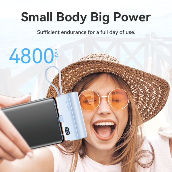 Vention Powerbank 4800mAh 22.5W Foldable USB-C Black FHQB0 - Image 7