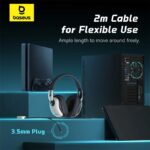 Baseus Headphones Wired Gaming 3.5mm GoPlay 1 Max White - Image 3