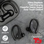 Majority TRU-Sport TWS Earphones IPX7 Black - Image 7