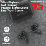 Majority TRU-1 TWS Sports Earphones IPX7 Black - Image 2