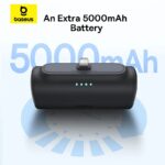 Baseus Powerbank 20W 5000mAh Plug-In Lightning 20W Black - Image 5