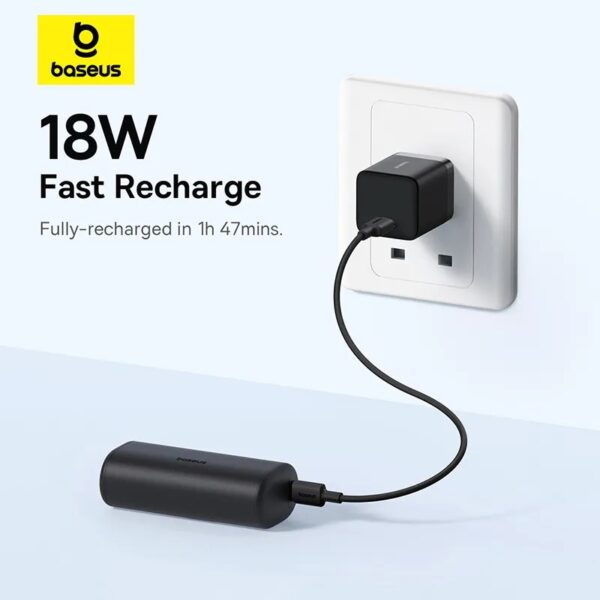 Baseus Powerbank 20W 5000mAh Plug-In Lightning 20W Black - Image 7