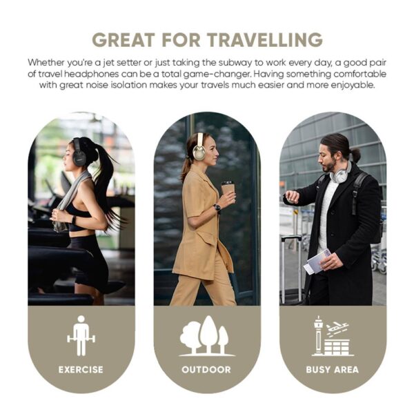 SonicGear Headphones Bluetooth AIRPHONE DNC3000 Platinum Silver - Image 7