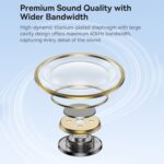 Baseus Headphones In Ear Wired Type C HiRes CZ20 White - Image 5