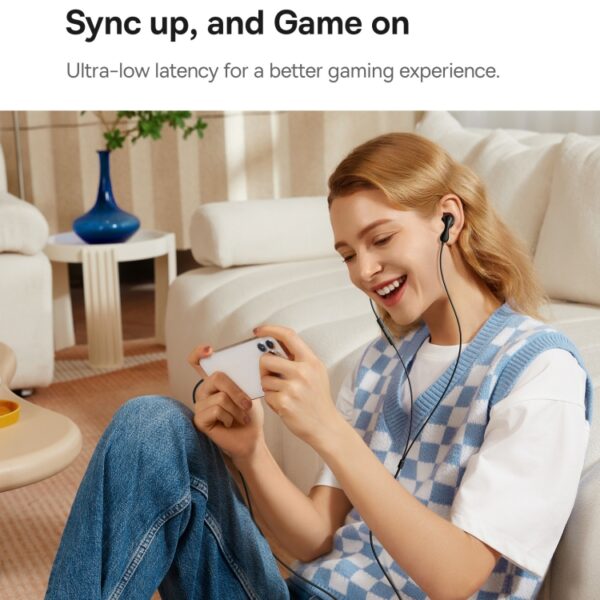 Baseus Headphones In Ear Wired 3.5mm HiRes HZ20 Black - Image 4