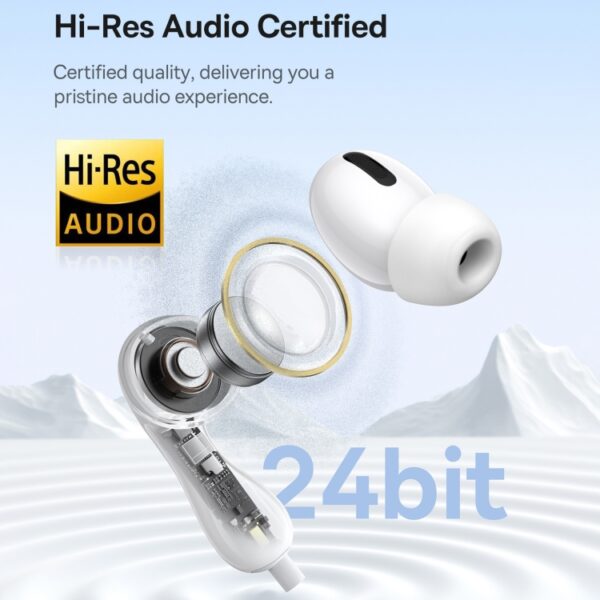 Baseus Headphones In Ear Wired Type C HiRes CZ20 White - Image 2
