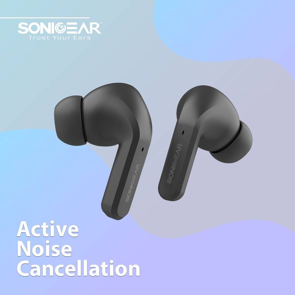 SonicGear EARPUMP TWS 12 ANC Sweatproof Earphones Black - Image 10