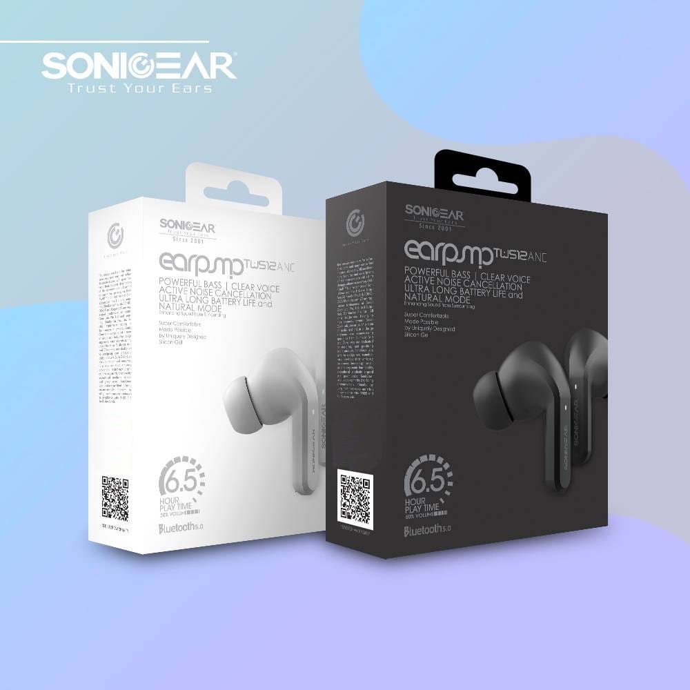 SonicGear EARPUMP TWS 12 ANC Sweatproof Earphones Black - Image 15