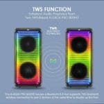 SonicGear AudioXPro800HD 2 x 8'' Portable Karaoke Speaker with Voice Changer & 2 x Wireless Microphones included - Image 8