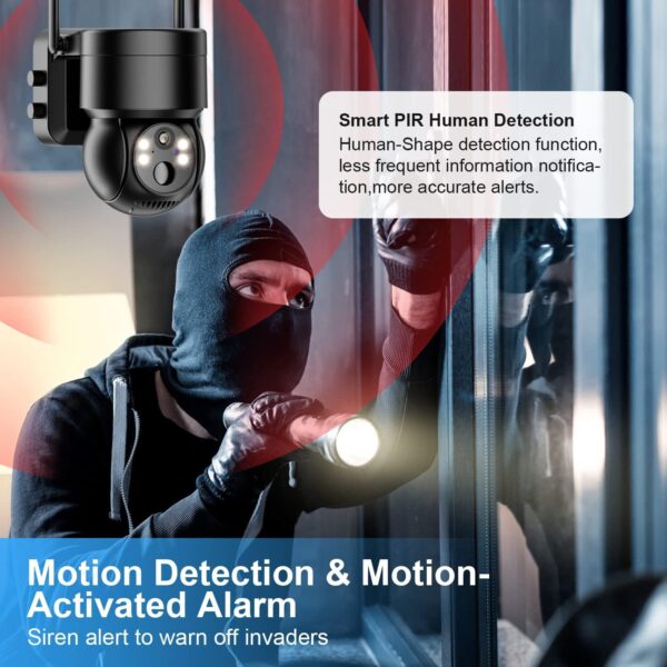 WOOX R3569 Outdoor Battery Camera 3MP PTZ with Solar Panel - Image 12