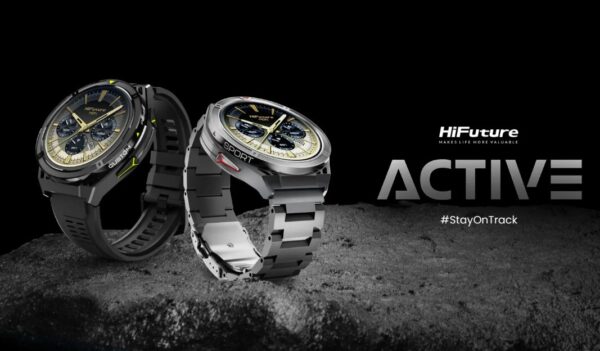 HiFuture Adventure GPS SmartWatch ACTIVE Black/Yellow with Stainless Steel + Silicone Bands - Image 3