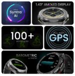 HiFuture Adventure GPS SmartWatch ACTIVE Black/Yellow with Stainless Steel + Silicone Bands - Image 4