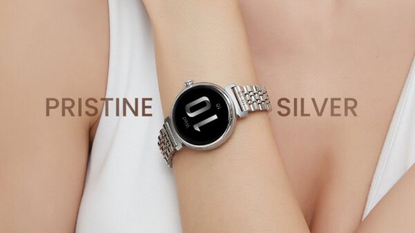 HiFuture AURA Luxury Ladies SmartWatch Silver - Image 7