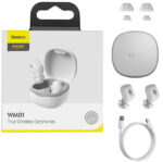 Baseus Headphones In Ear TWS Encok WM01 White - Image 8
