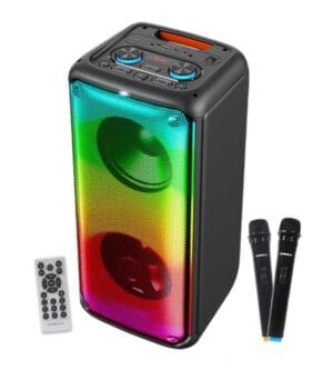 SonicGear AudioXPro800HD 2 x 8” Portable Karaoke Speaker with Voice Changer & 2 x Wireless Microphones included