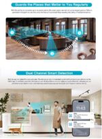 Dahua IP Indoor 3.0MP Wifi PT Dome Dual Lens H3D-3F - Image 7