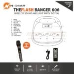 N-Gear FLASHBANGER 606 Karaoke Speaker BT/USB with 1x Wireless Microphone - Image 6