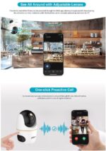 Dahua IP Indoor 3.0MP Wifi PT Dome Dual Lens H3D-3F - Image 8