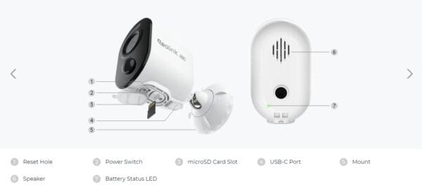 Reolink HUB Home Hub Kit with 2x Argus Series B350+Solar Panel 2 - Image 12