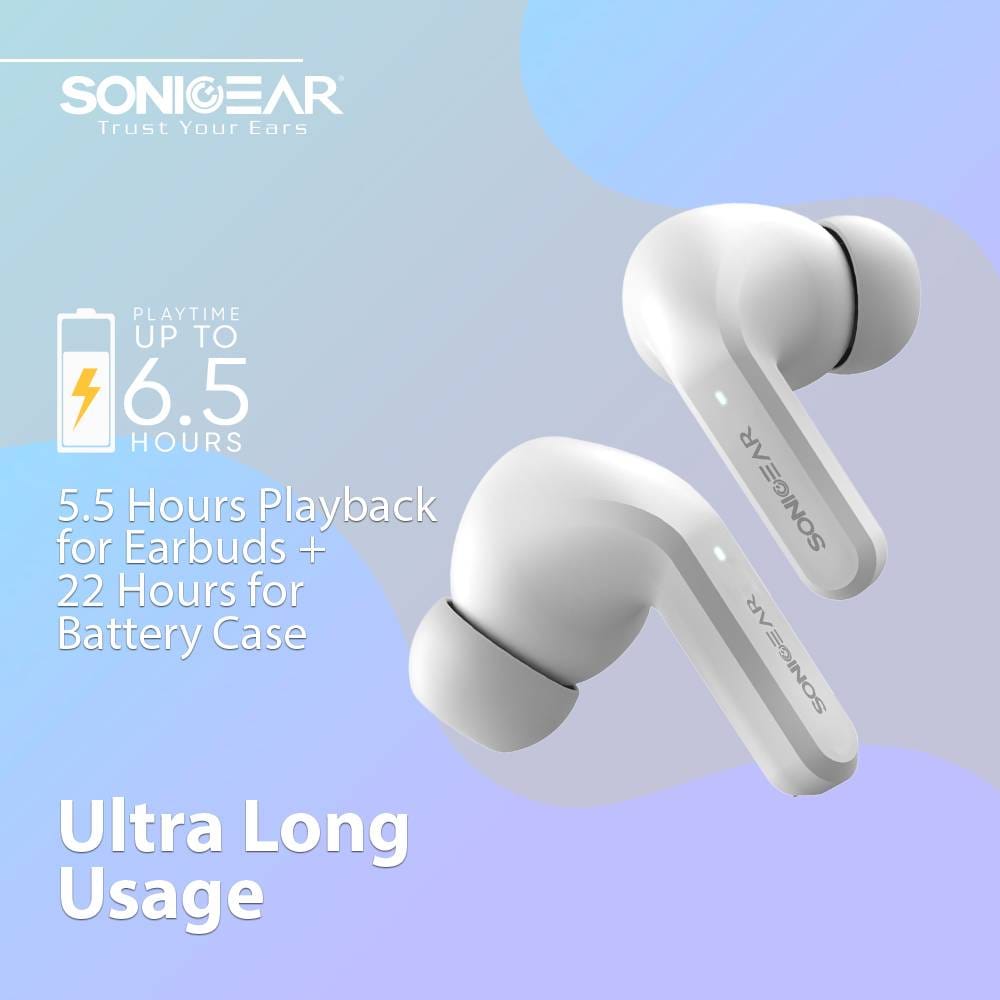 SonicGear EARPUMP TWS 12 ANC Sweatproof Earphones Black - Image 11