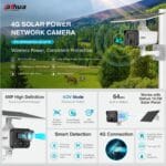 Dahua IP 4.0MP 4G 3.6mm Solar Power Network PT Camera HFW244IDG-4G-SP-B-0360B - Image 9