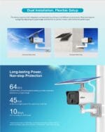 Dahua IP 4.0MP 4G 3.6mm Solar Power Network PT Camera HFW244IDG-4G-SP-B-0360B - Image 11