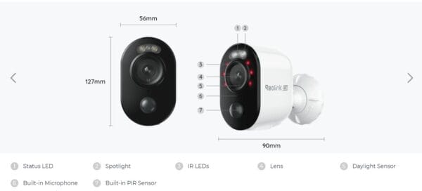 Reolink HUB Home Hub Kit with 2x Argus Series B350+Solar Panel 2 - Image 11