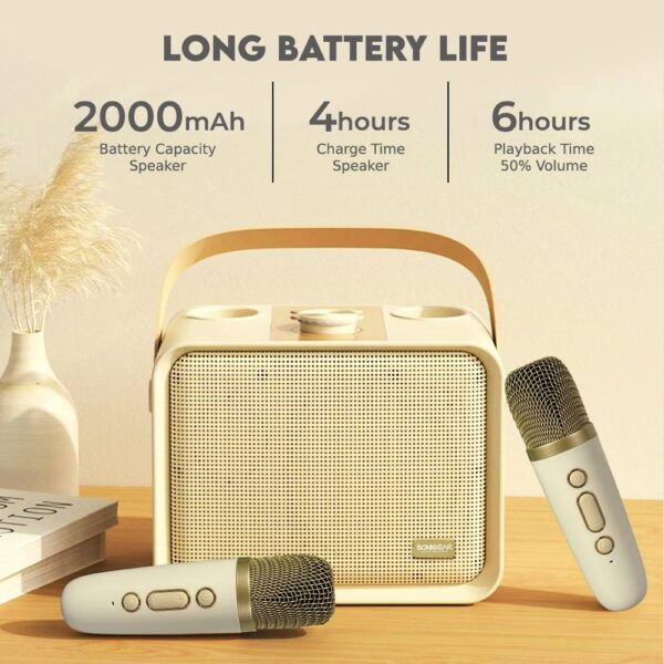 SonicGear Portable Speaker BT/Wireless Dual Mics iOX K600 Souffle - Image 8