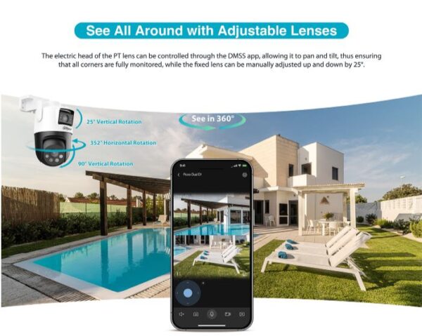 Dahua IP 3.0MP Wifi PT Dual Illumination Dual-Lens P3D-3F-PV - Image 8