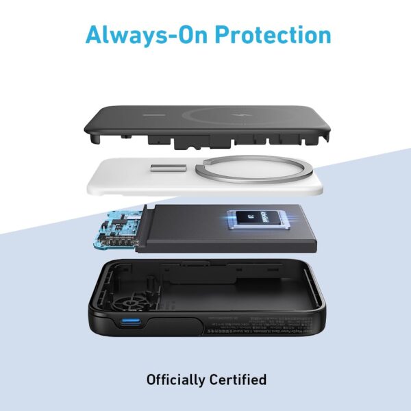 Anker Mobile Powerbank 5000 Magsafe 322 Black - Image 5