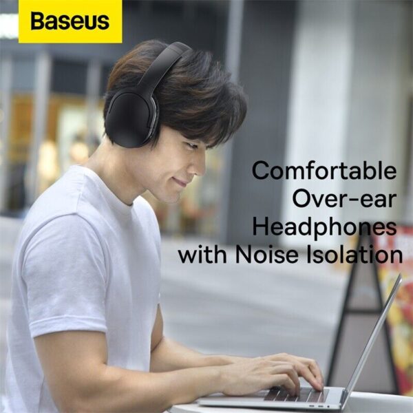Baseus Encok Wireless Headphone D02 Pro Black - Image 13