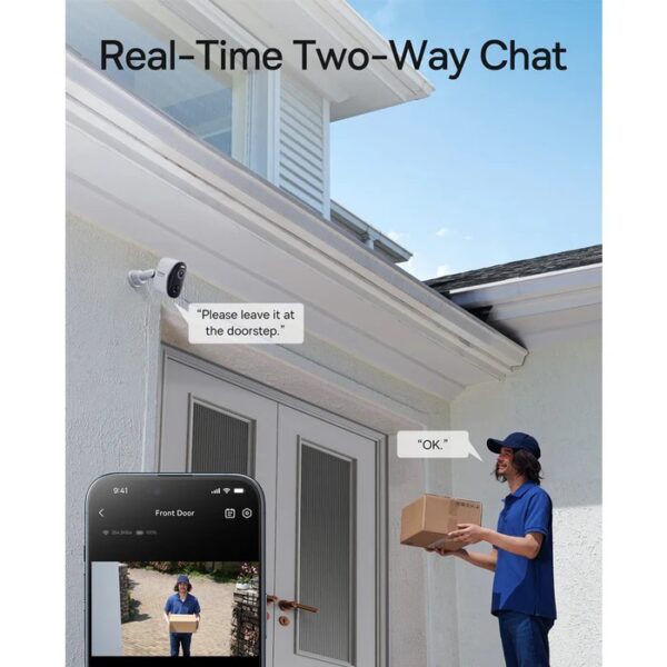 Baseus Security N1 Plus Outdoor Camera 2K Full Color White(Add On) - Image 6