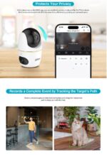 Dahua IP Indoor 3.0MP Wifi PT Dome Dual Lens H3D-3F - Image 6