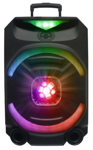 N-Gear FLASH1550 Disco Portable Karaoke Speaker with Wireless Mic & LED Effects