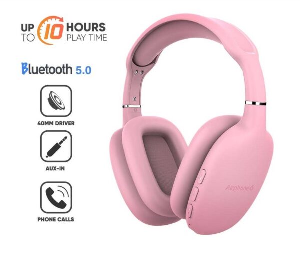 SonicGear Airphone 6 Bluetooth Headphones Pink - Image 6