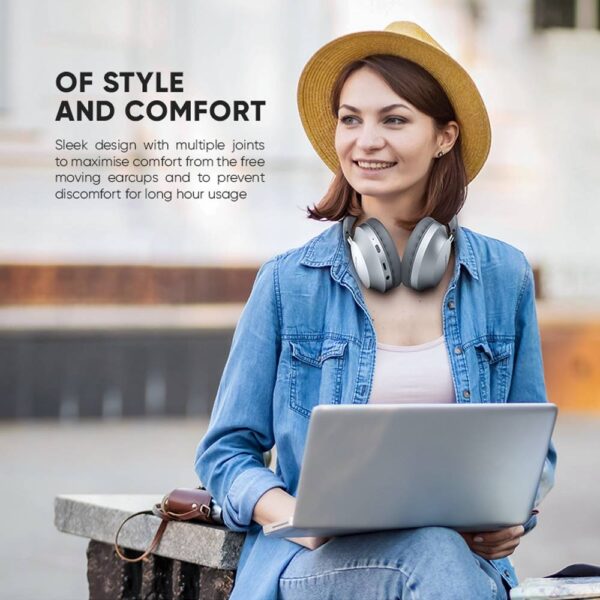 SonicGear Headphones Bluetooth AIRPHONE DNC3000 Champagne Gold - Image 2