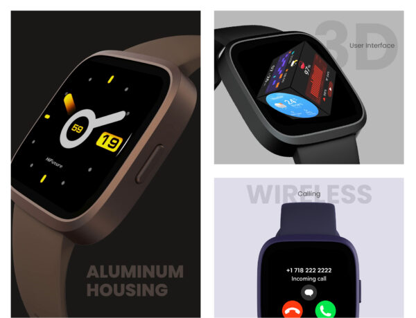 HiFuture Fashion SmartWatch EDGE Black - Image 5