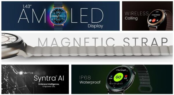 HiFuture Fashion SmartWatch AURORA White/Silver - Image 6