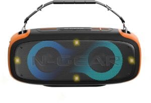 N-Gear LETS GO PARTY BLAZOOKA 830 Portable Speaker with 1x Wireless Mic RGB Lights BT & USB