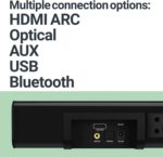 Majority K2 Soundbar 150W BT/USB/Optical/HDMI/Wls-Sub Black (EU) - Image 5