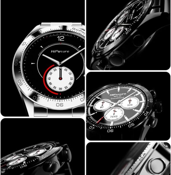 HiFuture Luxury Classy SmartWatch GO PRO2 Silver - Image 7