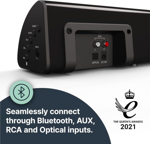 Majority SNOWDON II Soundbar 120W BT/Optical White (UK) - Image 4