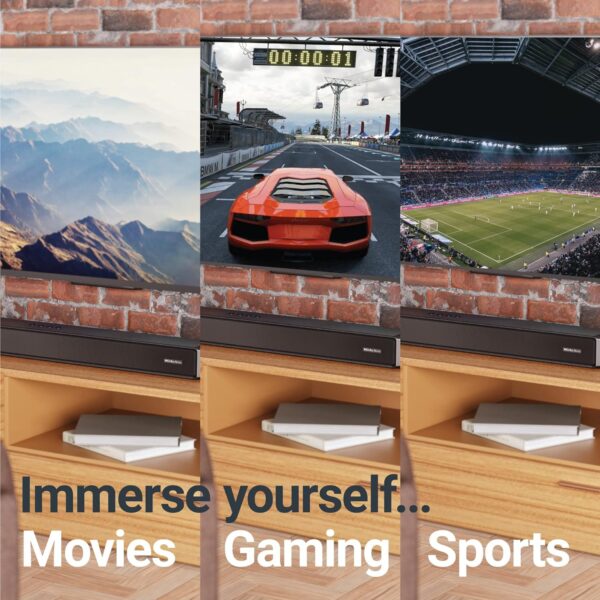 Majority SIERRA PLUS Soundbar 400W 2.1.2 Dolby Atmos Wireless Subwoofer 3xHDMI BT-USB (EU) - Image 7