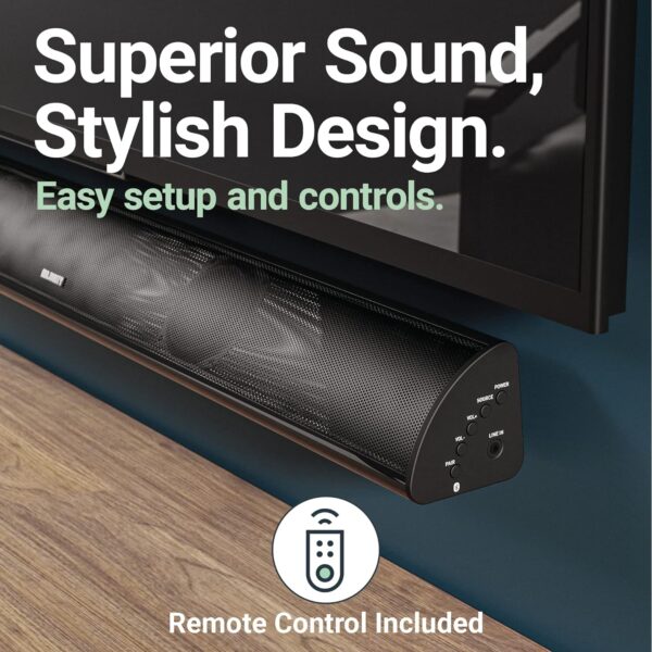 Majority SNOWDON II 2.1 Soundbar with Built In Subwoofer 120W BT & Optical Black (EU) - Image 3