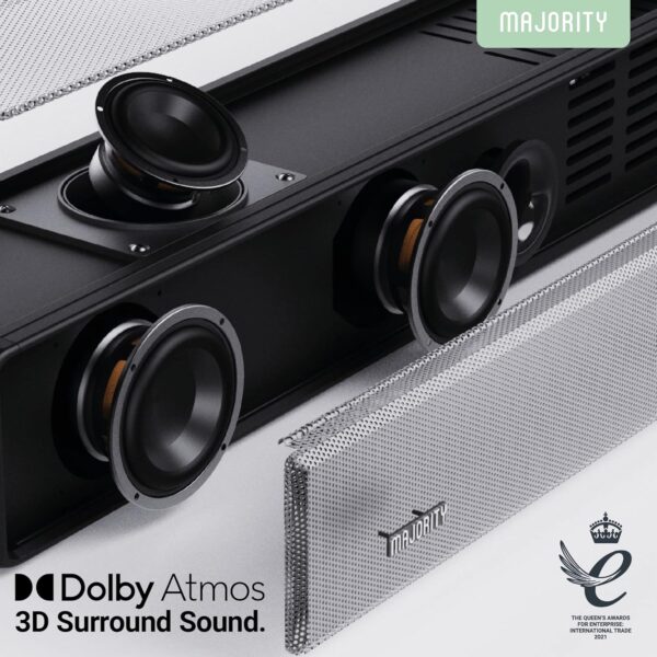 Majority SIERRA PLUS Soundbar 400W 2.1.2 Dolby Atmos Wireless Subwoofer 3xHDMI BT-USB (EU) - Image 6